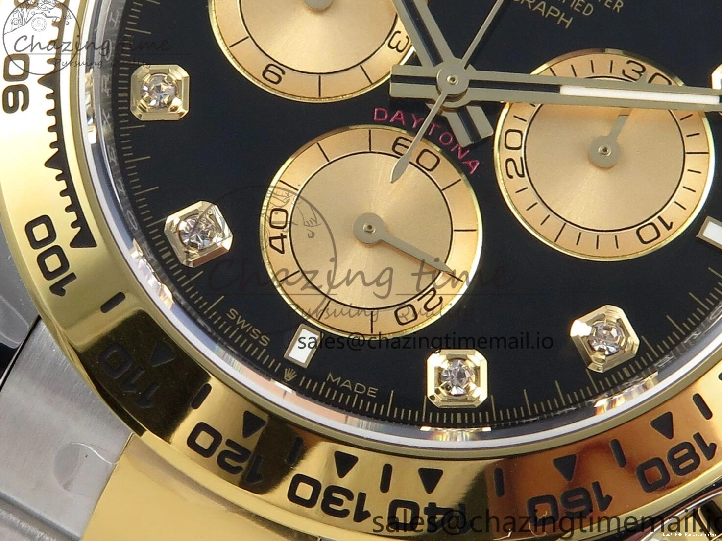 Best AAA Replica Sites Daytona SS YG 126503 on Dial FastDry Edition 736 Best Braclet YG Black 1:1 SH APSF 1228